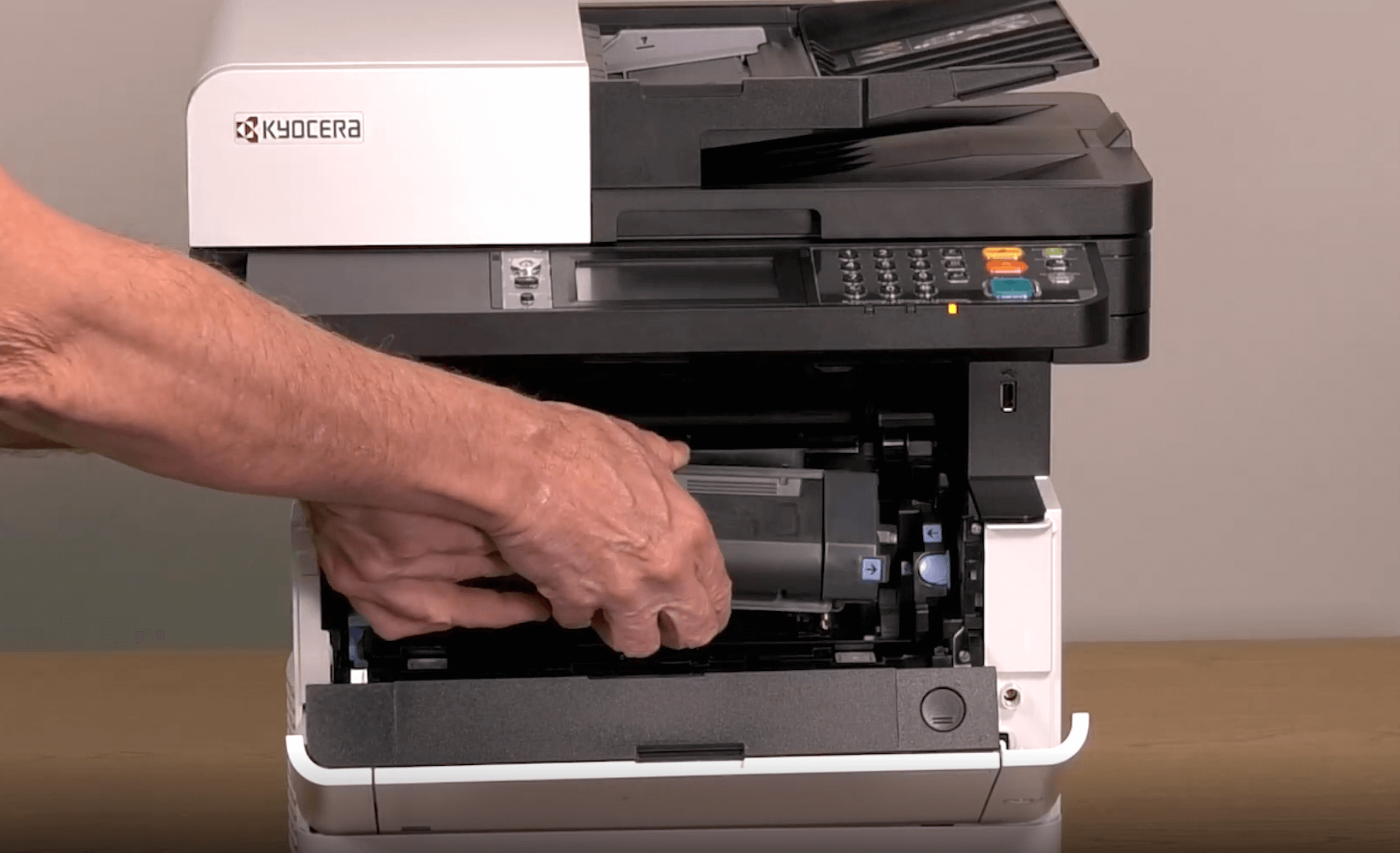 How To Print on Thick Cards on kyocera 2550ci / 2500ci 